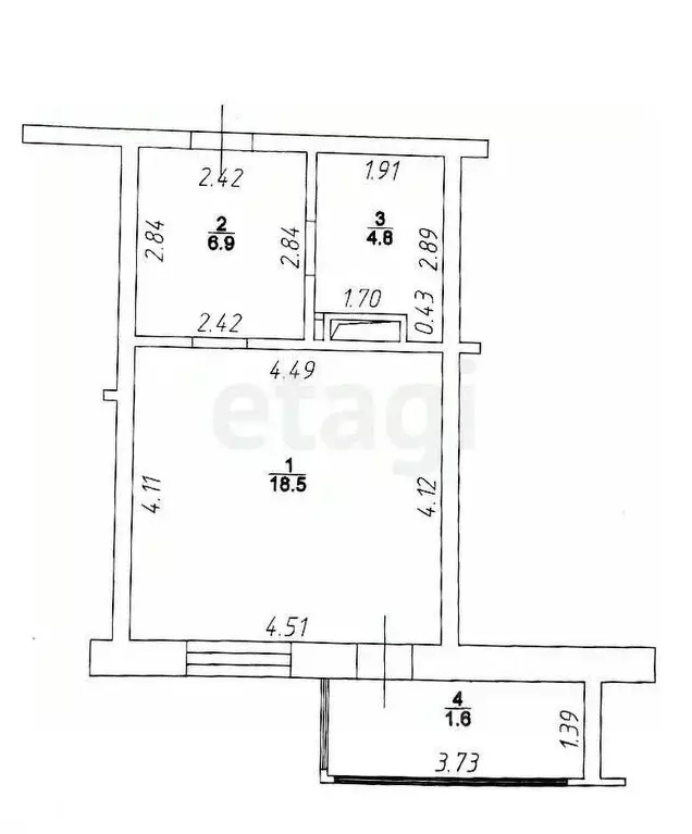 Студия Татарстан, Казань ул. Сабира Ахтямова, 1к3 (31.8 м) - Фото 0