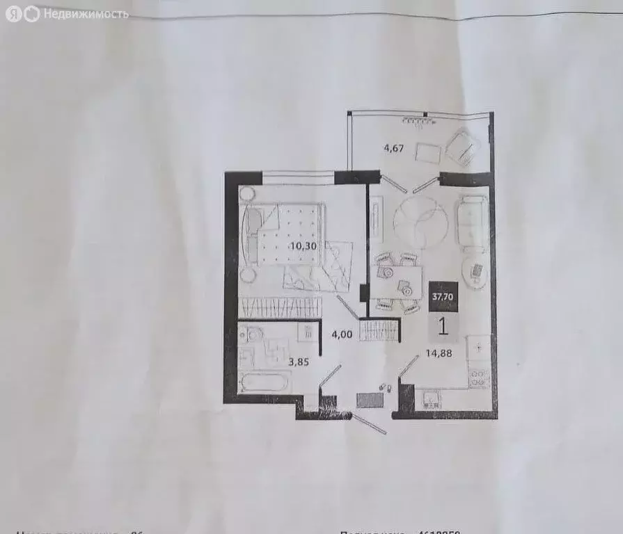 1-комнатная квартира: Тула, Самоварная улица, 8А (37.7 м) - Фото 0