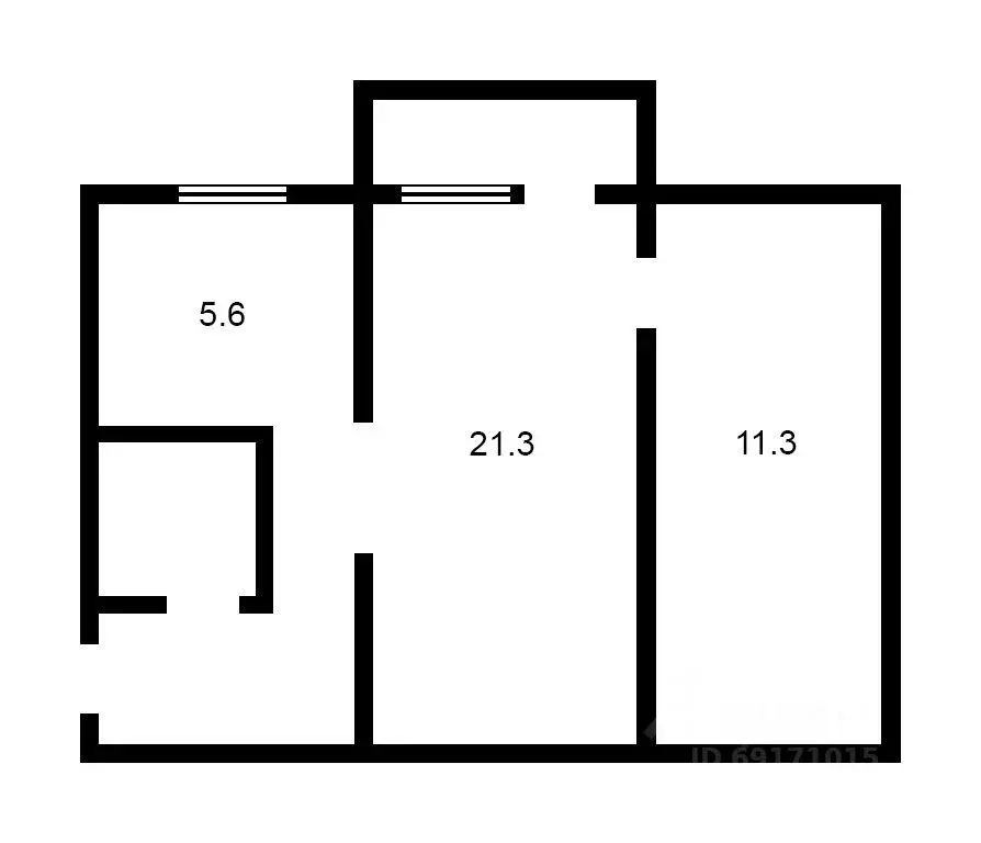 2-к кв. Орловская область, Орел ул. Матвеева, 27 (44.6 м) - Фото 1