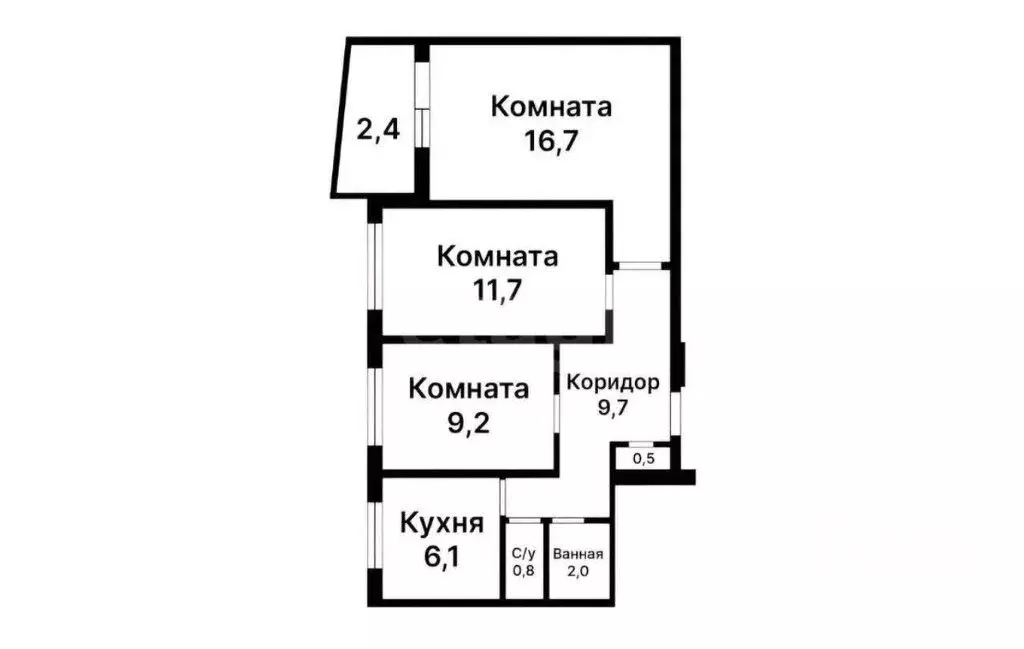 3-комнатная квартира: Москва, улица Молостовых, 10к3 (66.8 м) - Фото 0