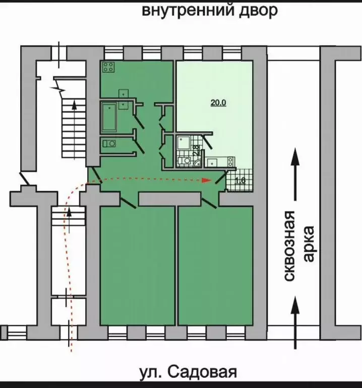 Квартира, студия, 23 м - Фото 0