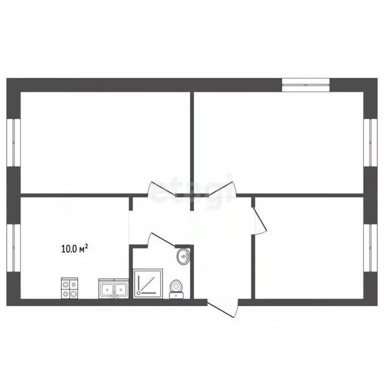 3-к кв. Московская область, Воскресенск городской округ, с. Ашитково ... - Фото 2