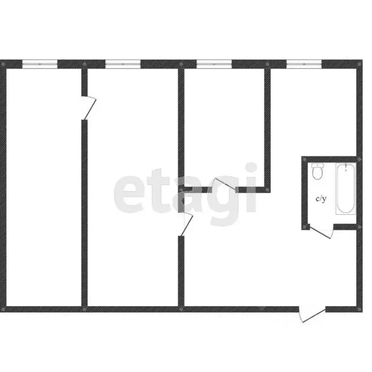 3-к кв. Воронежская область, Воронеж ул. Большая Стрелецкая, 67 (94.4 ... - Фото 2