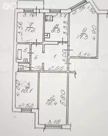4-комнатная квартира: Липецк, улица Водопьянова, 23 (80.5 м) - Фото 2