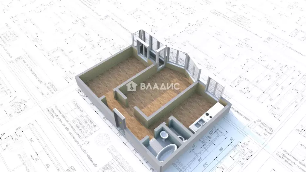 2-к кв. Иркутская область, Ангарск 7-й мкр, 1 (53.1 м) - Фото 1