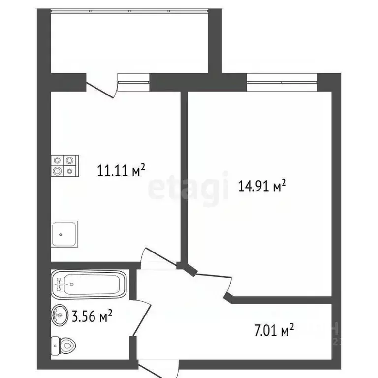 1-к кв. Марий Эл, Йошкар-Ола ул. Соловьева, 21 (36.6 м) - Фото 2