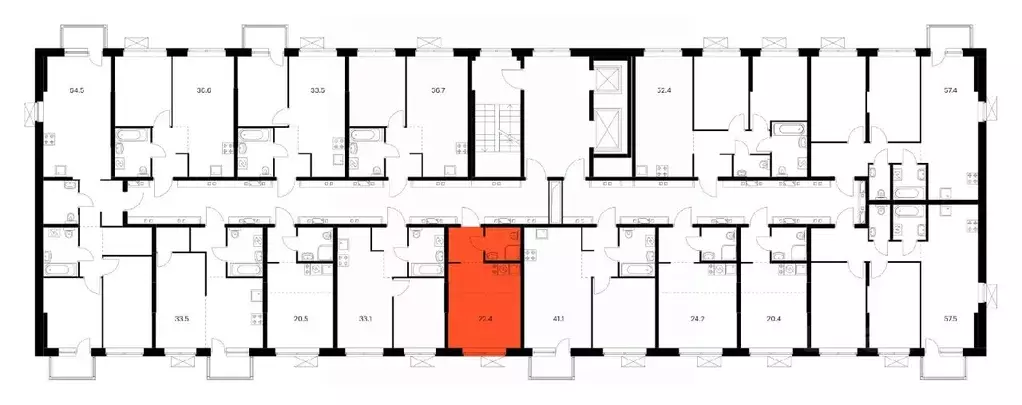 Студия Татарстан, Казань Нокса Парк жилой комплекс, 7 (22.4 м) - Фото 1