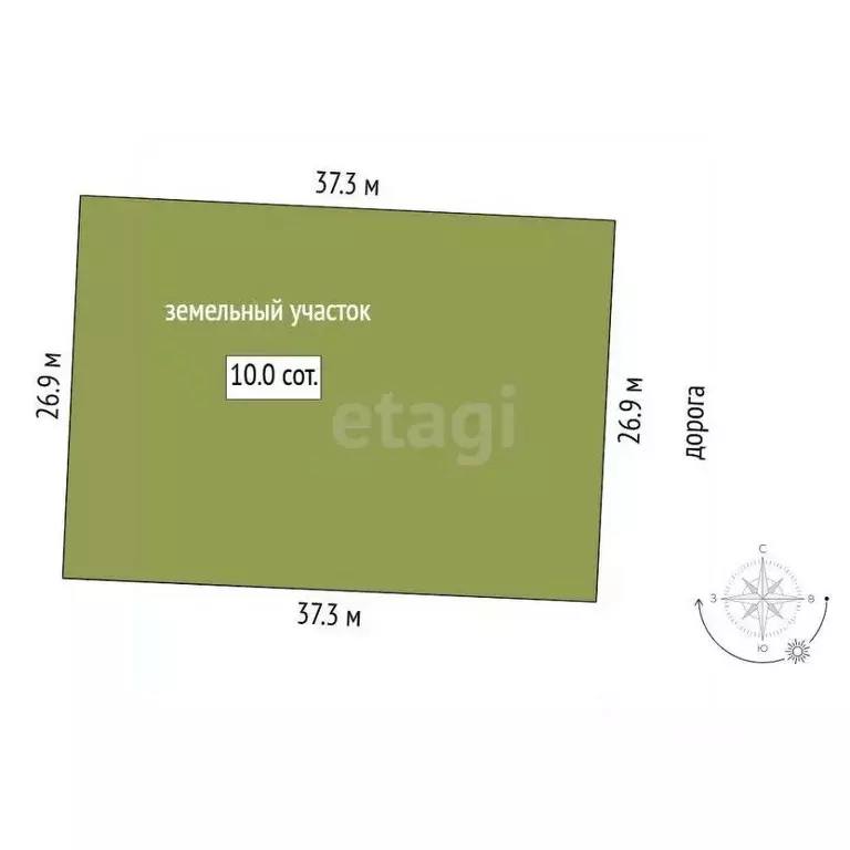 Участок в Тюменская область, Тюмень Большое Царево-2 СНТ,  (10.0 сот.) - Фото 0