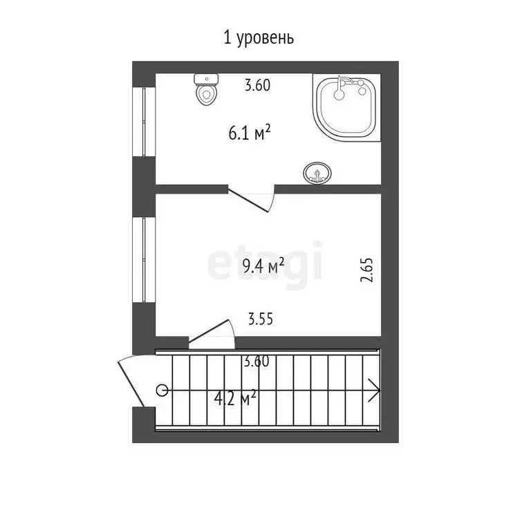 2-комнатная квартира: Бахчисарай, Октябрьская улица, 15 (89.8 м) - Фото 2