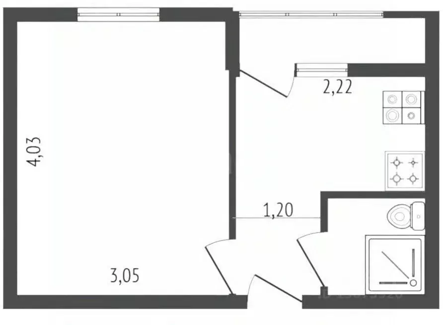 1-к кв. Ярославская область, Ярославль Ранняя ул., 13 (22.0 м) - Фото 2