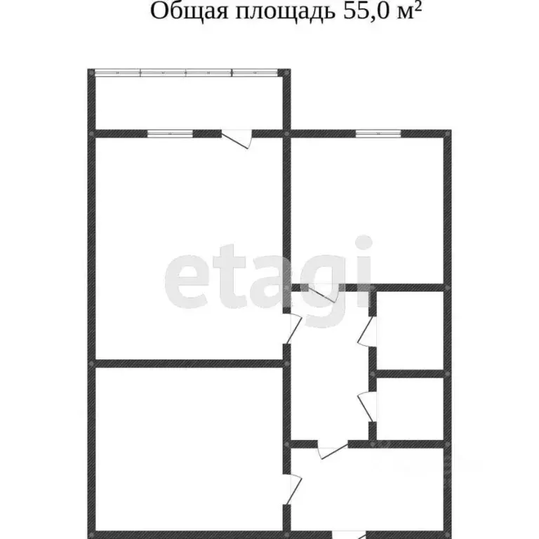 2-к кв. Саратовская область, Саратов ул. Имени Т.Г. Шевченко, 50 (55.1 ... - Фото 2