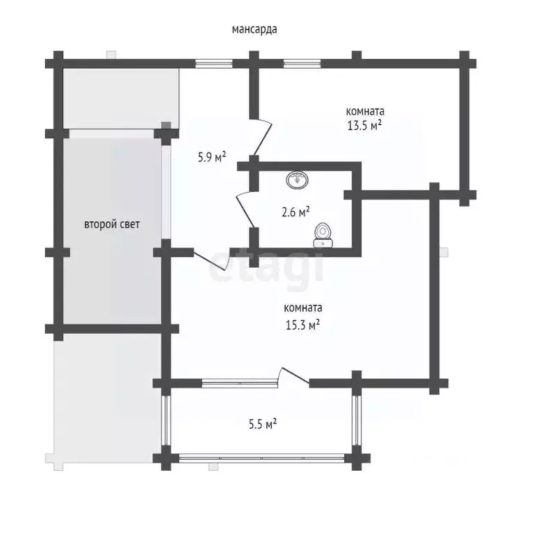 Дом в Калужская область, Боровский муниципальный округ, д. Комлево, ... - Фото 2