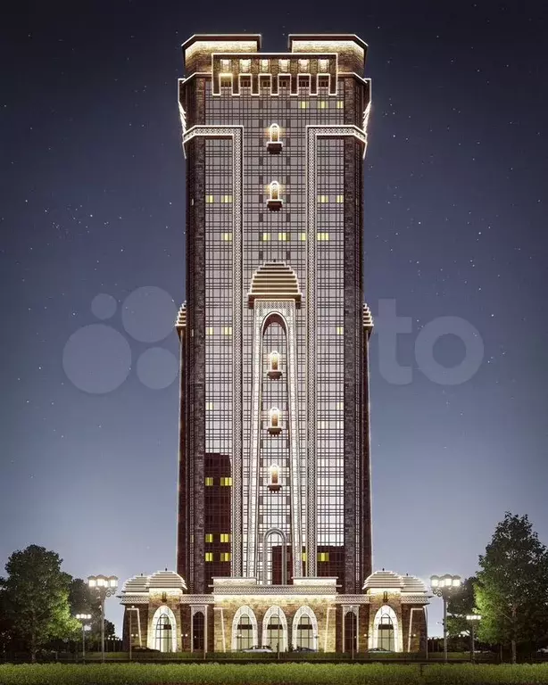 1-к. квартира, 43,7 м, 25/30 эт. - Фото 1