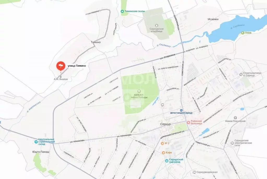 Участок в Марий Эл, Сернурский район, Дубниковское с/пос, д. Тимино ... - Фото 2