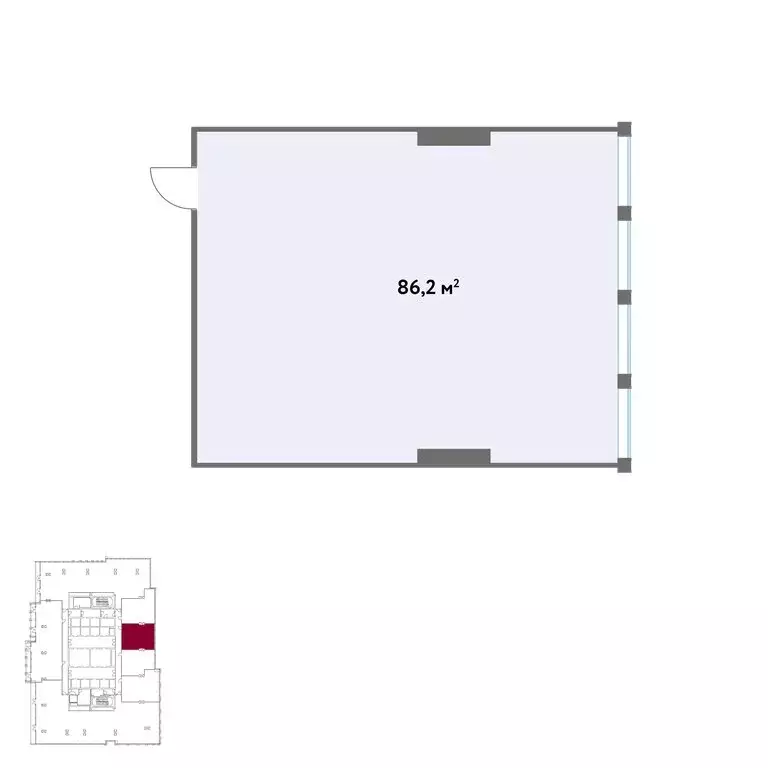 Офис (86.2 м) - Фото 2