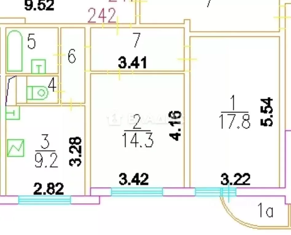 2-к кв. Москва ул. Коцюбинского, 10 (53.5 м) - Фото 1