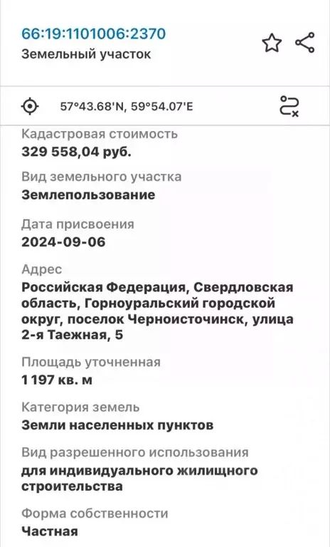 Участок в Свердловская область, Горноуральский муниципальный округ, ... - Фото 2
