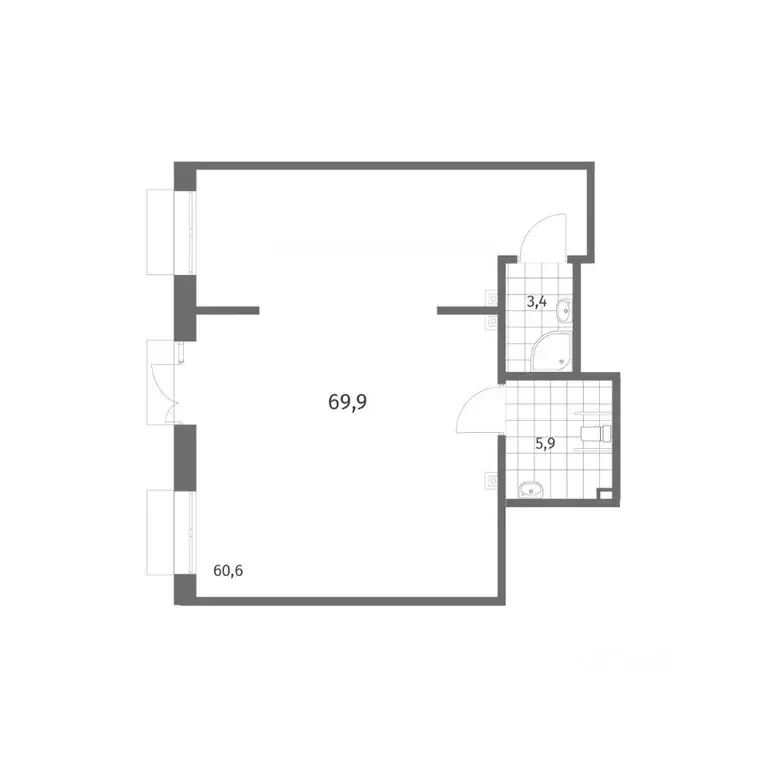 Помещение свободного назначения в Санкт-Петербург ул. Шкиперский ... - Фото 2