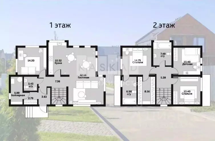 Коттедж в Московская область, Наро-Фоминский городской округ, д. ... - Фото 2