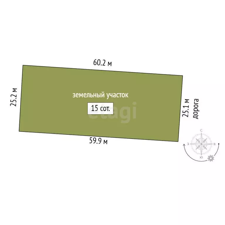 Участок в Пермский муниципальный округ, деревня Горшки (10 м) - Фото 1