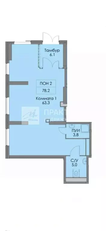 Помещение свободного назначения в Москва Базовская ул., 15Бк3 (77 м) - Фото 1