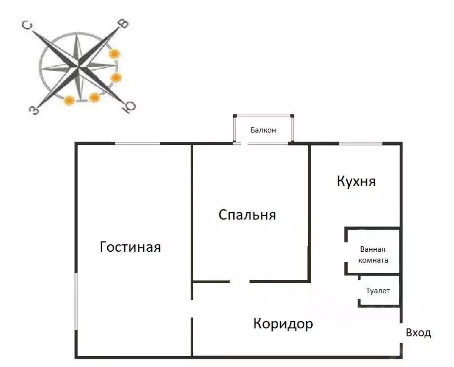 2-к кв. Москва ул. Касаткина, 20 (52.0 м) - Фото 2