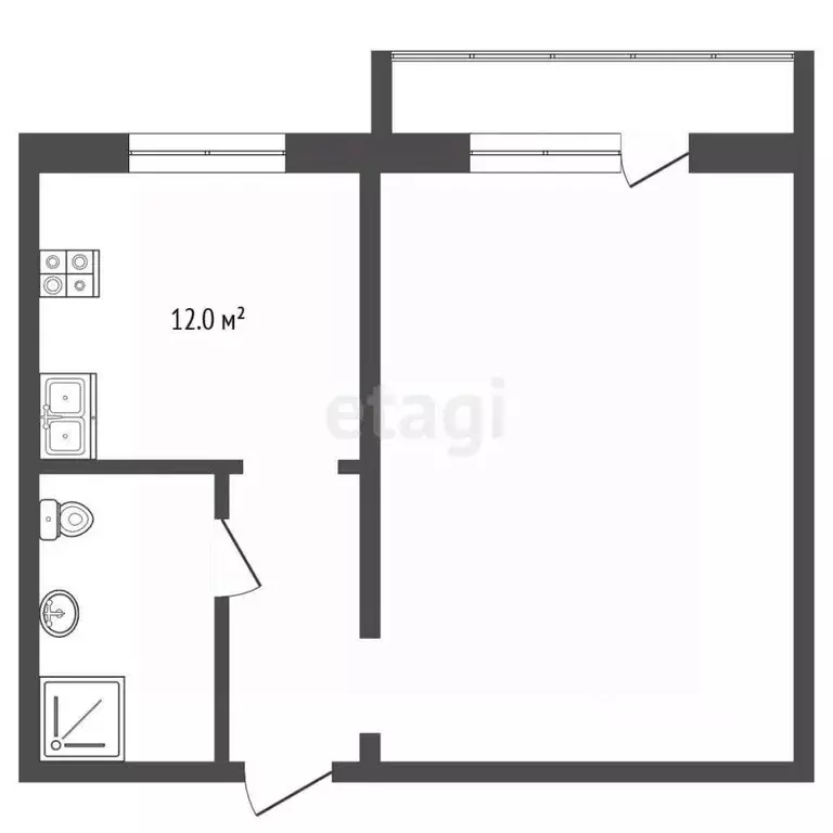 1-к кв. Московская область, Пушкино ул. Институтская, 11 (37.8 м) - Фото 2