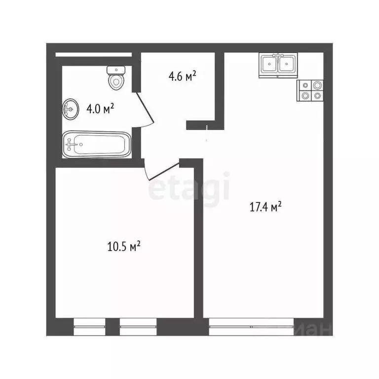 1-к кв. Московская область, Балашиха ул. Реутовская, 5 (35.6 м) - Фото 1