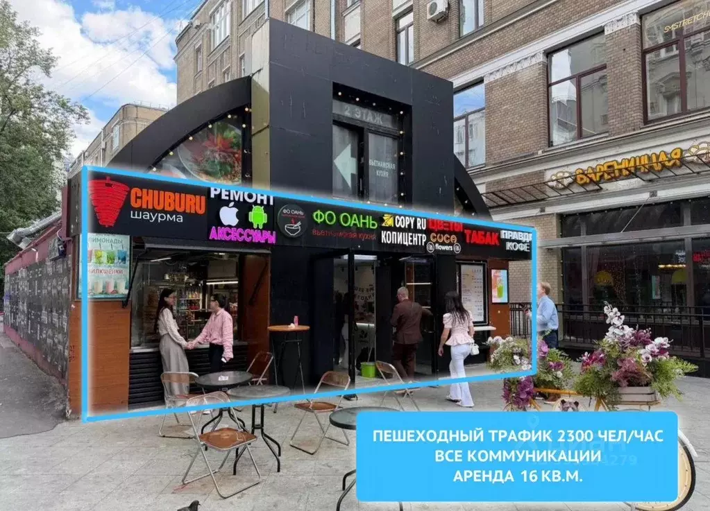 Помещение свободного назначения в Москва Мясницкая ул., 24/7С8 (16 м) - Фото 1