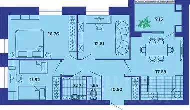 3-к кв. Брянская область, Брянск ул. Ильи Иванова, 9 (81.44 м) - Фото 0
