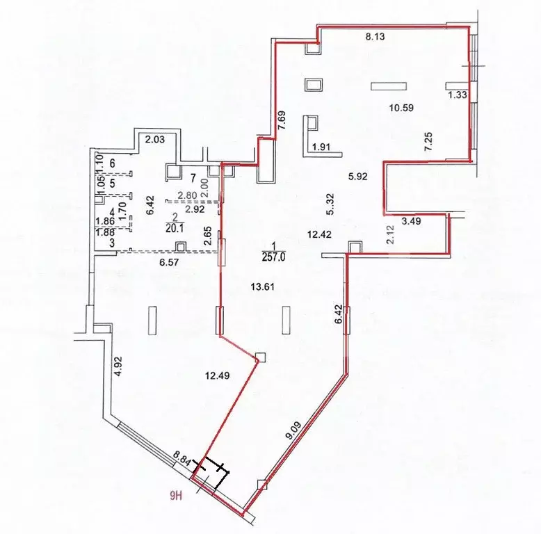 Помещение свободного назначения в Москва Каширский проезд, 25к2 (191 ... - Фото 2
