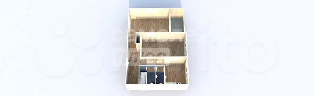 2-к. квартира, 44,8 м, 1/9 эт. - Фото 1