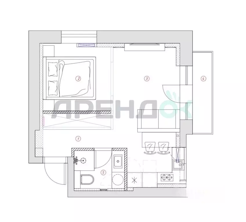 2-к кв. Москва Петровско-Разумовский проезд, 18 (31.0 м) - Фото 2