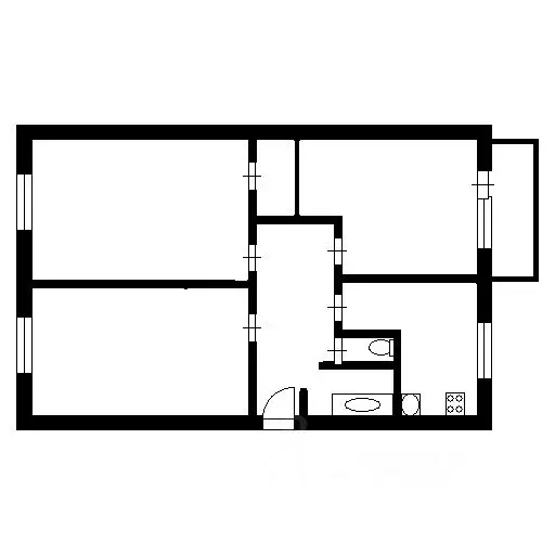 3-к кв. санкт-петербург ул. дыбенко, 27к2 (60.0 м) - Фото 1