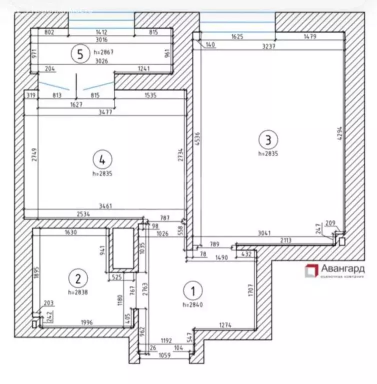 1-комнатная квартира: Санкт-Петербург, улица Дыбенко, 3 (33.7 м) - Фото 2