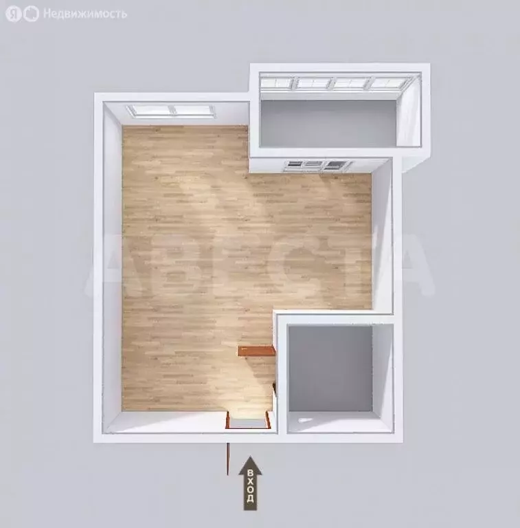 1-комнатная квартира: Омск, улица А.Н. Кабанова, 2 (41.95 м) - Фото 1