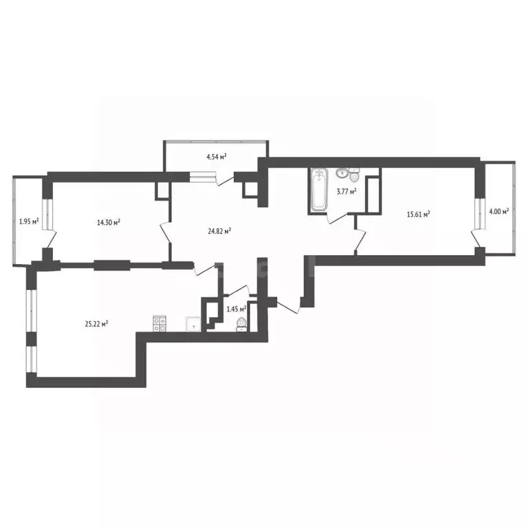 2-к кв. Воронежская область, Воронеж ул. 9 Января, 233/40 (85.8 м) - Фото 2