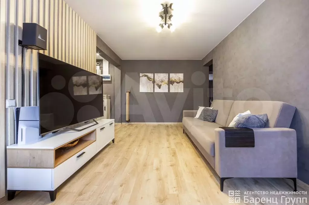 3-к. квартира, 57,1 м, 3/5 эт. - Фото 1