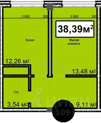 1-к кв. Ставропольский край, Ессентуки ул. Благодатная, 24 (38.39 м) - Фото 1
