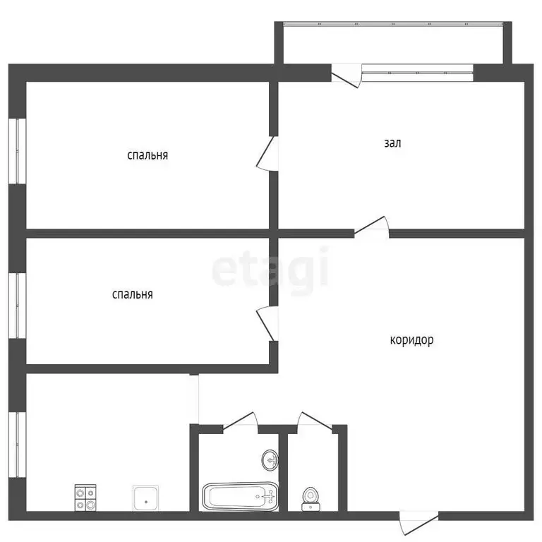 3-комнатная квартира: Мичуринск, Киевская улица, 4А (49.2 м) - Фото 0