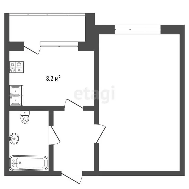 1-комнатная квартира: Москва, Коровинское шоссе, 34 (36.3 м) - Фото 0