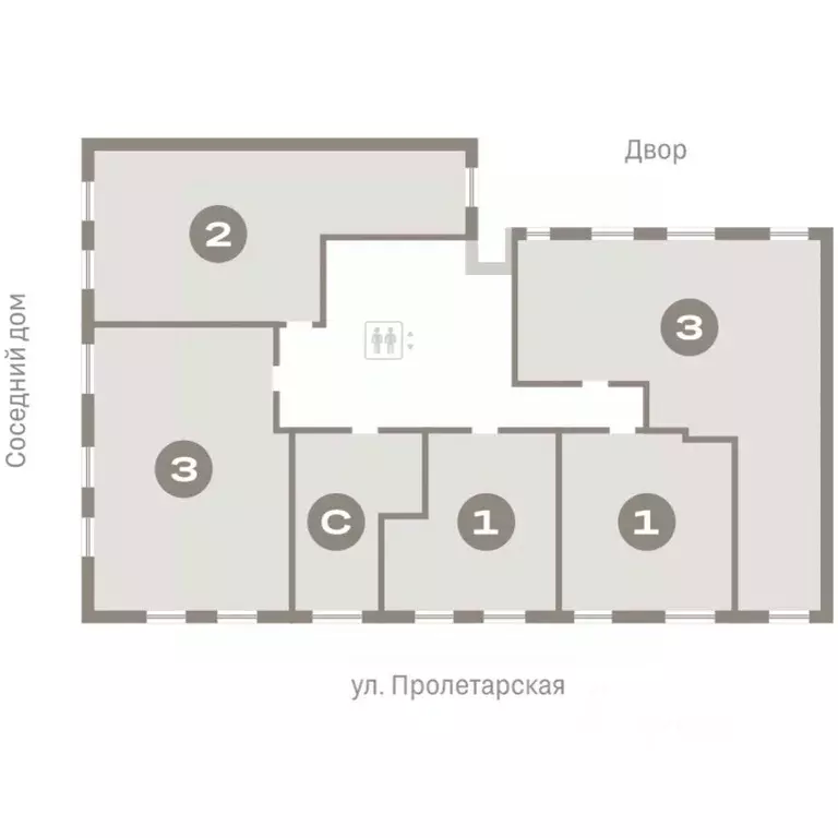 1-к кв. Курганская область, Курган Центральный жилрайон, Дом Кино ... - Фото 2