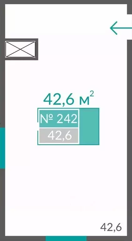 Студия Крым, Евпатория ул. Симферопольская, 2Х (42.6 м) - Фото 0