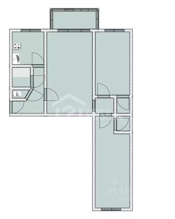 3-к кв. Ленинградская область, Ломоносовский район, д. Низино ... - Фото 2