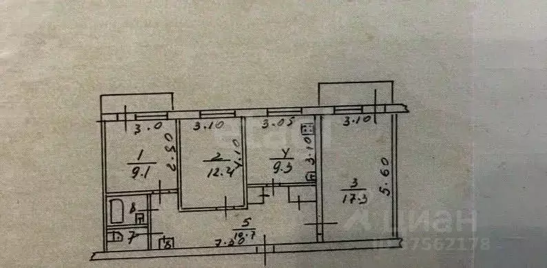 3-к кв. Дагестан, Махачкала ул. Абубакарова, 110 (70.0 м) - Фото 1