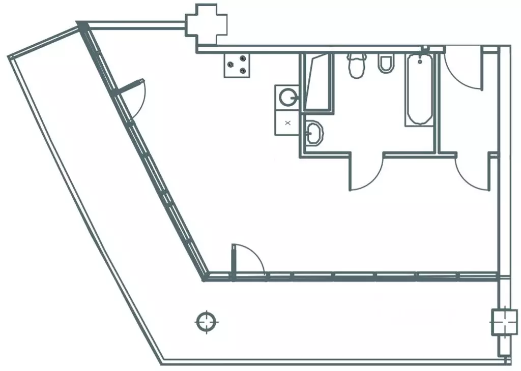 Студия Краснодарский край, Сочи Курортный просп., 108 (79.3 м) - Фото 1