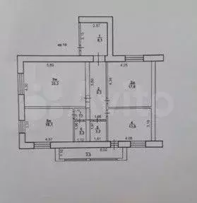 3-к. квартира, 95 м, 3/4 эт. - Фото 0