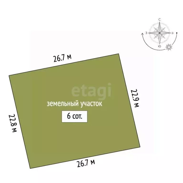 Участок в Крым, Ленинский район, с. Калиновка ул. Абденановой (6.0 ... - Фото 2