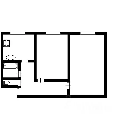 2-к кв. Санкт-Петербург Серебристый бул., 26 (48.2 м) - Фото 1