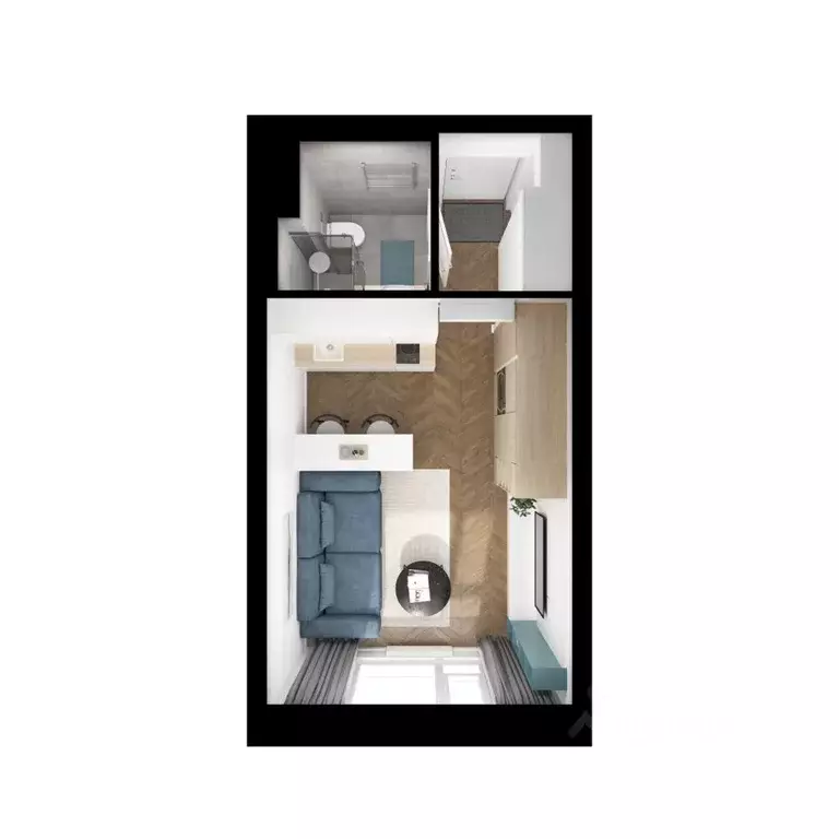 Студия Московская область, Мытищи Яуза Парк жилой комплекс, к8 (20.9 ... - Фото 2